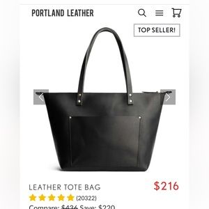 Portland Leather Goods leather tote